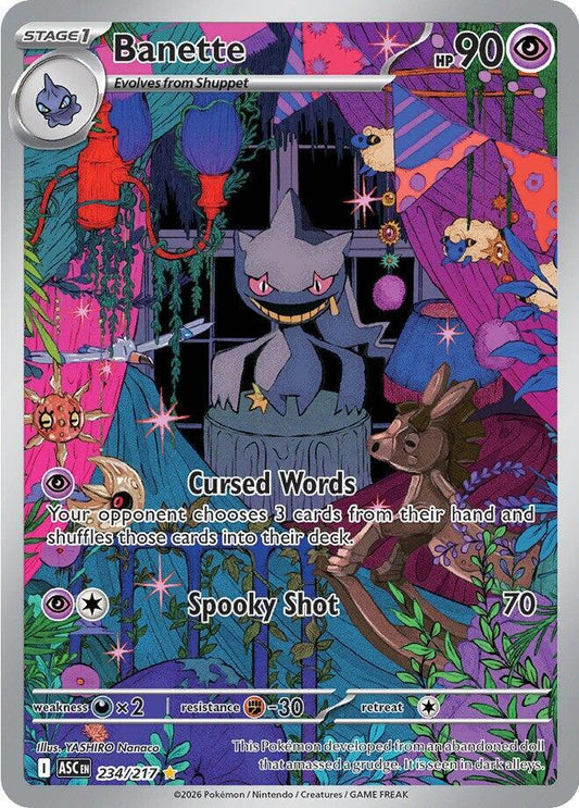 Banette - 234/217 234/217 Illustration Rare Ascended Heroes Pokémon card