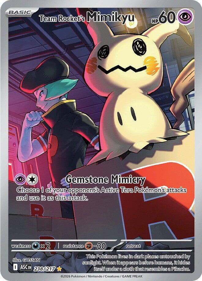 Team Rocket's Mimikyu - 238/217 238/217 Illustration Rare Ascended Heroes Pokémon card