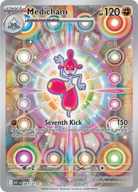 Medicham - 241/217 241/217 Illustration Rare Ascended Heroes Pokémon card