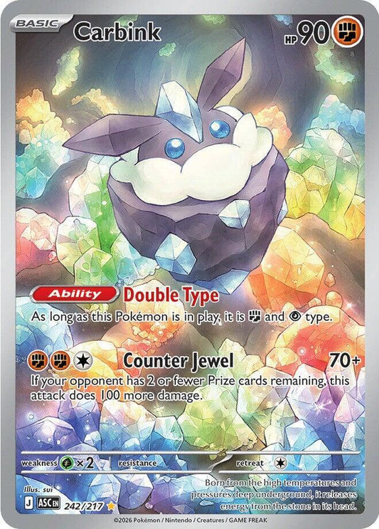 Carbink - 242/217 242/217 Illustration Rare Ascended Heroes Pokémon card