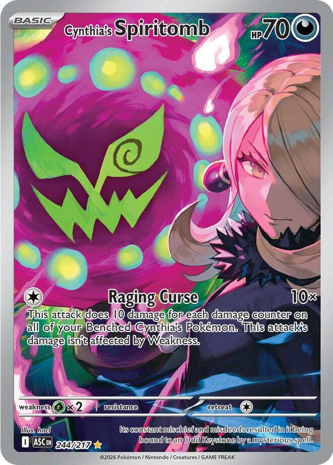Cynthia's Spiritomb - 244/217 244/217 Illustration Rare Ascended Heroes Pokémon card