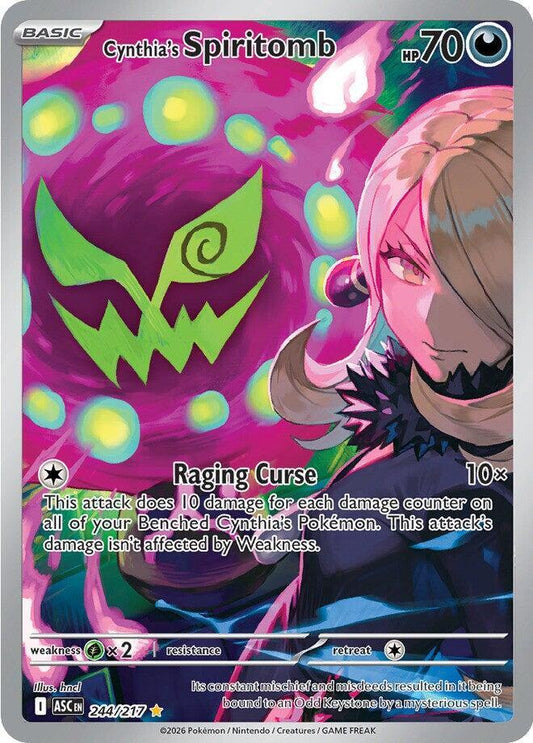 Cynthia's Spiritomb - 244/217 244/217 Illustration Rare Ascended Heroes Pokémon card