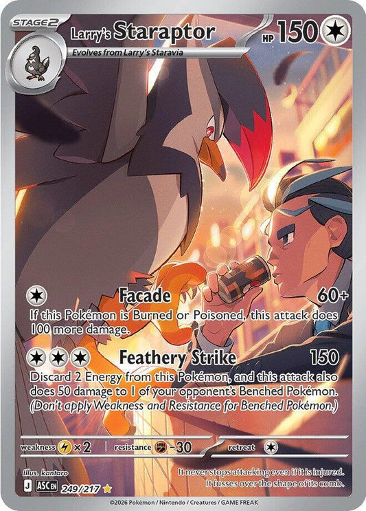 Larry's Staraptor - 249/217 249/217 Illustration Rare Ascended Heroes Pokémon card