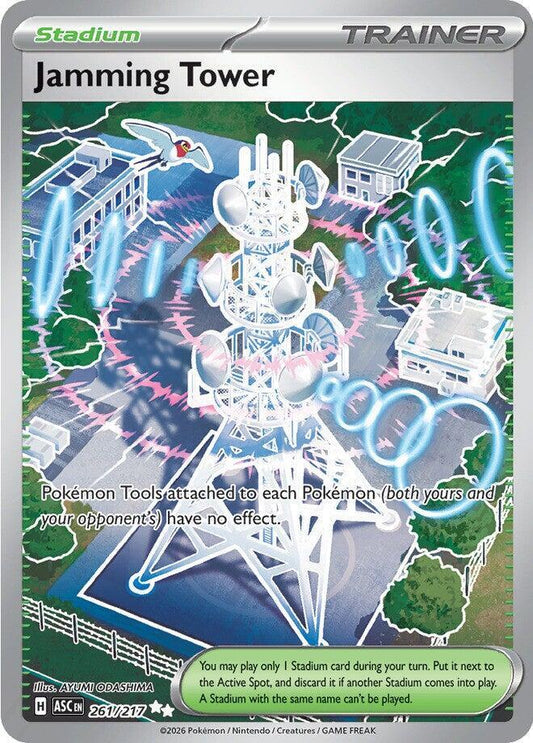 Jamming Tower 261/217 Ultra Rare Ascended Heroes Pokémon card
