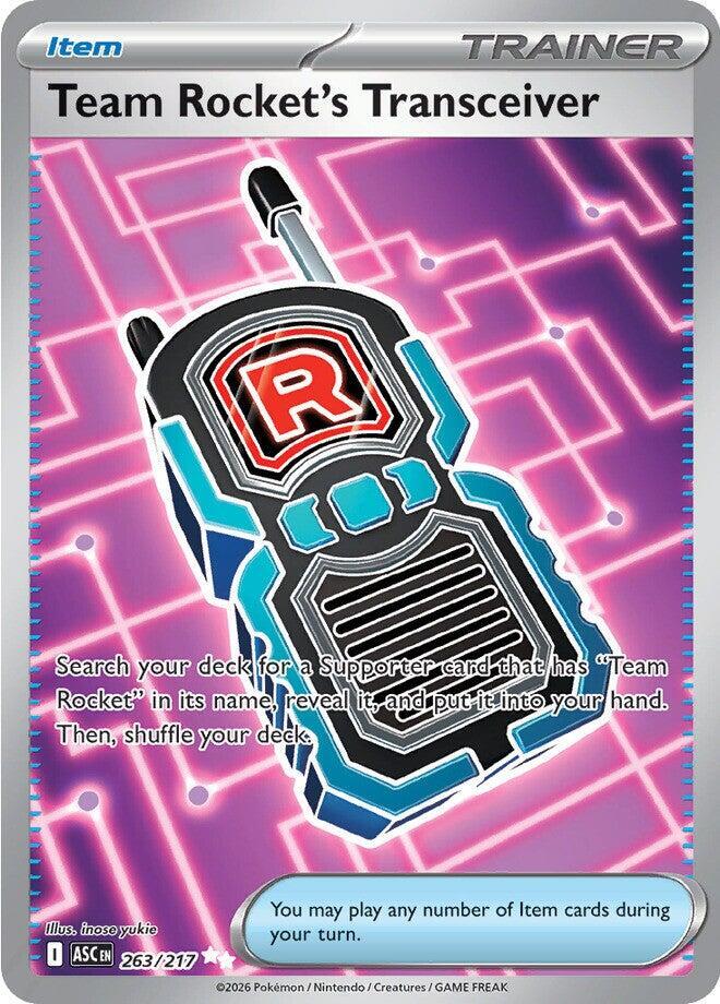 Team Rocket's Transceiver - 263/217 263/217 Ultra Rare Ascended Heroes Pokémon card