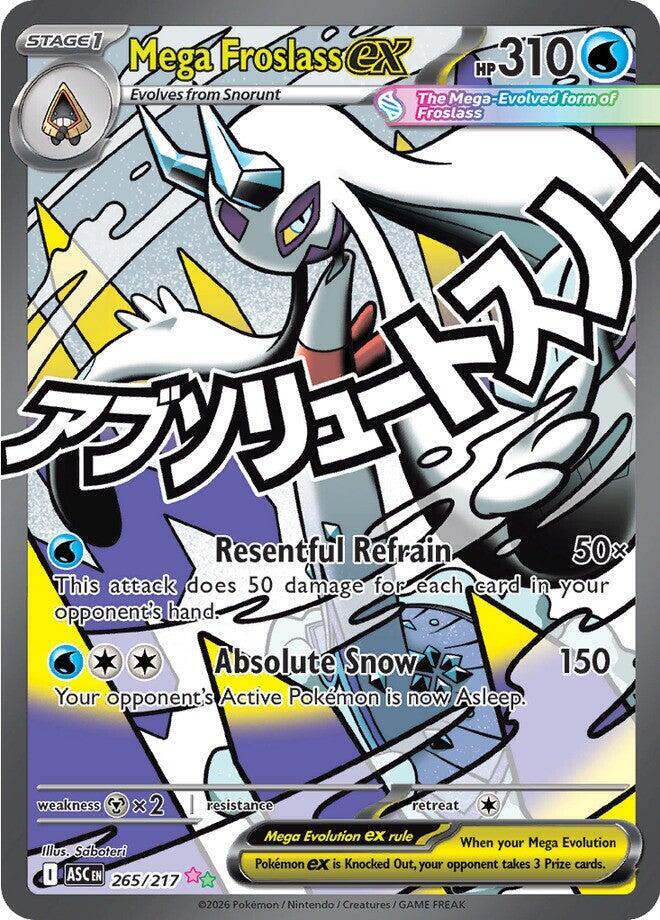 Mega Froslass ex - 265/217 265/217 Mega Attack Rare Ascended Heroes Pokémon card