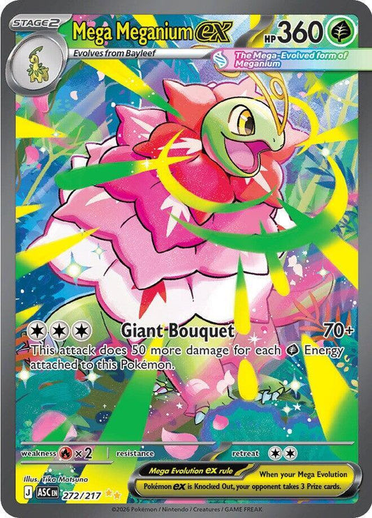 Mega Meganium ex - 272/217 272/217 Special Illustration Rare Ascended Heroes Pokémon card