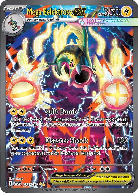 Mega Eelektross ex - 278/217 278/217 Special Illustration Rare Ascended Heroes Pokémon card
