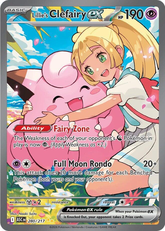 Lillie's Clefairy ex - 280/217 Special Illustration Rare ME: Ascended Heroes