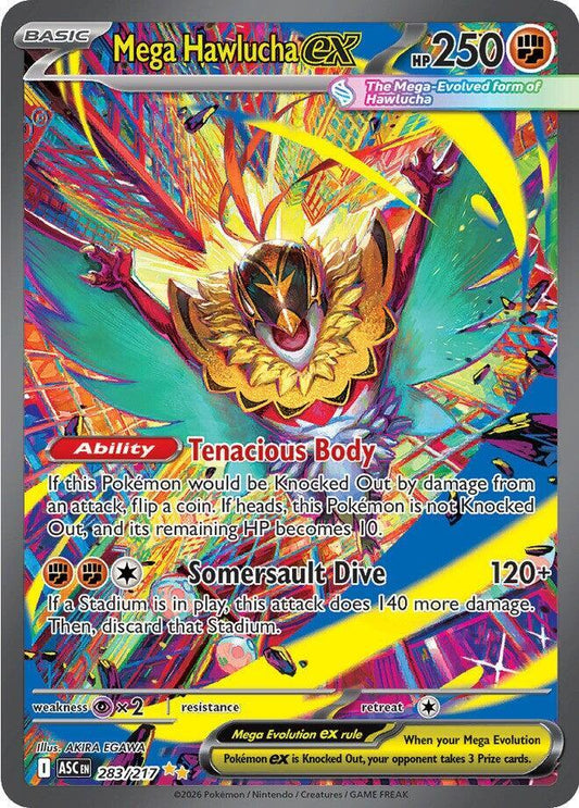 Mega Hawlucha ex - 283/217 283/217 Special Illustration Rare Ascended Heroes Pokémon card
