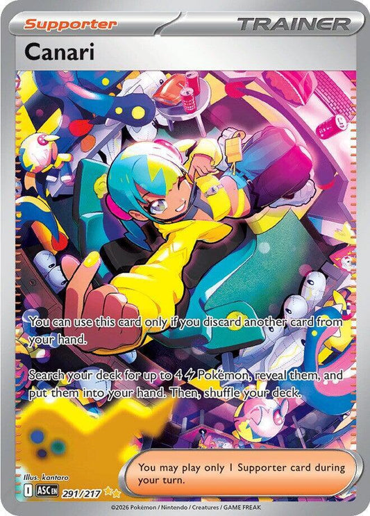 Canari - 291/217 291/217 Special Illustration Rare Ascended Heroes Pokémon card