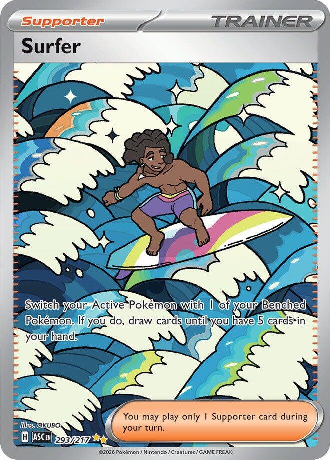 Surfer - 293/217 293/217 Special Illustration Rare Ascended Heroes Pokémon card