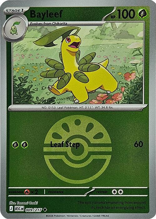 Bayleef (Friend Ball) 009/217 Uncommon Ascended Heroes Pokémon card