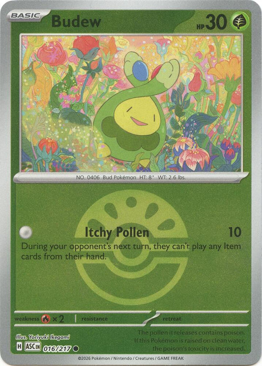 Budew - 016/217 (Friend Ball) 016/217 Common Ascended Heroes Pokémon card