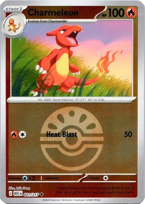 Charmeleon (Friend Ball) 021/217 Uncommon Ascended Heroes Pokémon card
