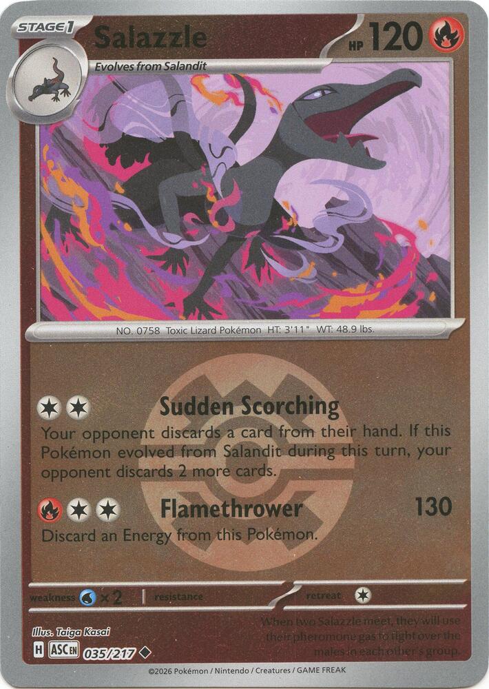 Salazzle - 035/217 (Quick Ball) Uncommon ME: Ascended Heroes