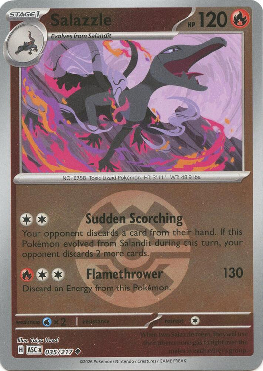 Salazzle - 035/217 (Quick Ball) 035/217 Uncommon Ascended Heroes Pokémon card