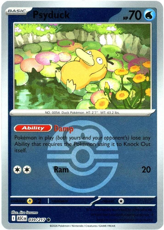 Psyduck - 039/217 (Love Ball) 039/217 Common Ascended Heroes Pokémon card