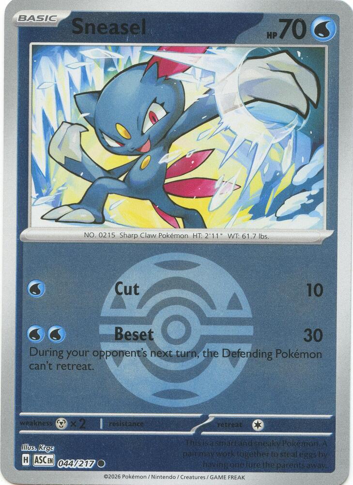 Sneasel (Dusk Ball) - 044/217 Common ME: Ascended Heroes