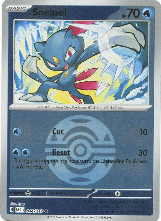 Sneasel (Dusk Ball) 044/217 Common Ascended Heroes Pokémon card