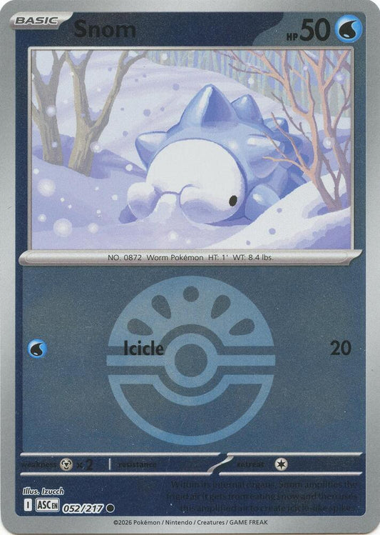 Snom (Friend Ball) 052/217 Common Ascended Heroes Pokémon card