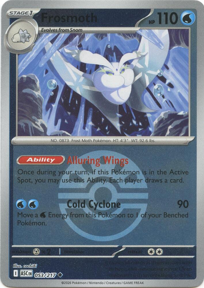 Frosmoth (Friend Ball) - 053/217 Uncommon ME: Ascended Heroes