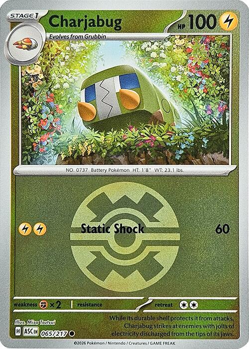 Charjabug (Quick Ball) 065/217 Common Ascended Heroes Pokémon card