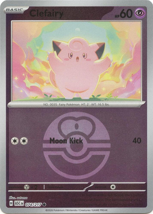 Clefairy (Love Ball) 074/217 Common Ascended Heroes Pokémon card