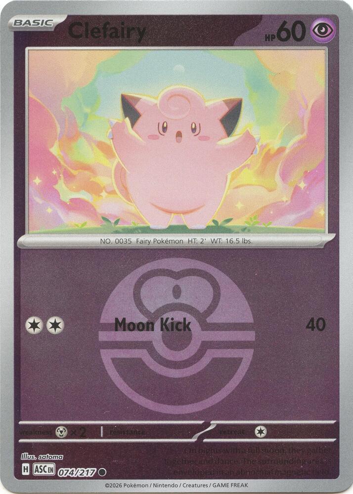 Clefairy (Love Ball) - 074/217 Common ME: Ascended Heroes