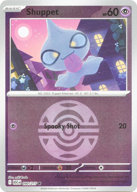 Shuppet (Dusk Ball) 090/217 Common Ascended Heroes Pokémon card