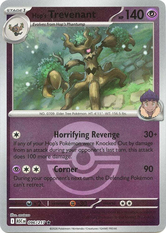 Hop's Trevenant - 096/217 (Poke Ball) 096/217 Rare Ascended Heroes Pokémon card