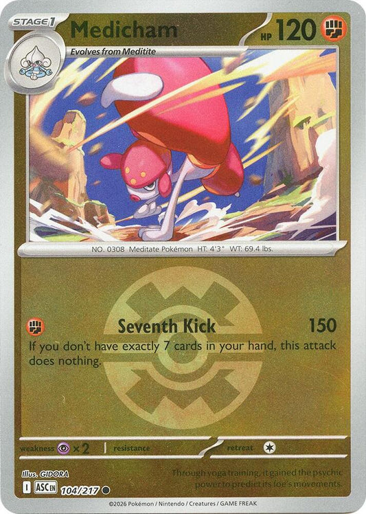 Medicham - 104/217 (Quick Ball) 104/217 Common Ascended Heroes Pokémon card