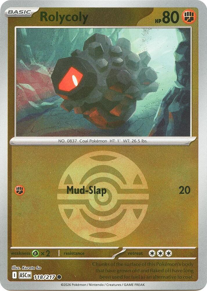 Rolycoly (Dusk Ball) - 118/217 Common ME: Ascended Heroes