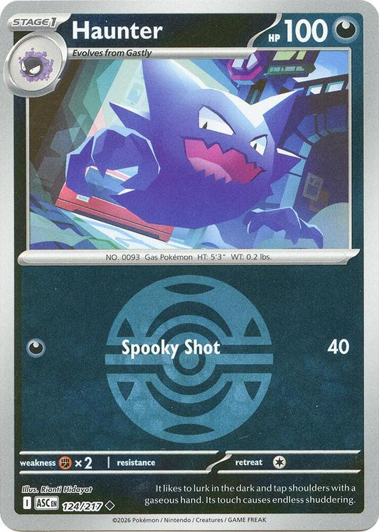 Haunter (Dusk Ball) 124/217 Uncommon Ascended Heroes Pokémon card