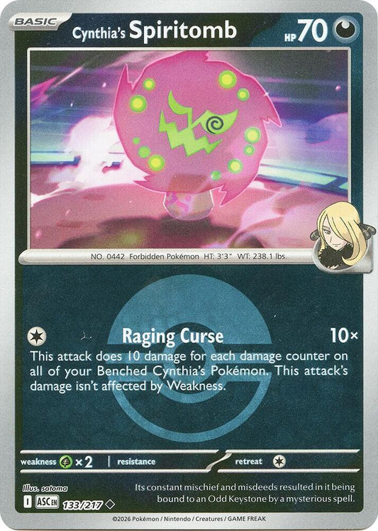 Cynthia's Spiritomb - 133/217 (Poke Ball) 133/217 Uncommon Ascended Heroes Pokémon card