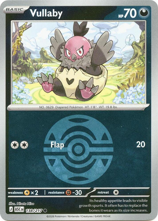 Vullaby (Dusk Ball) 138/217 Common Ascended Heroes Pokémon card