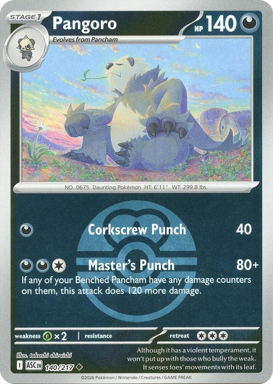 Pangoro (Love Ball) 140/217 Uncommon Ascended Heroes Pokémon card
