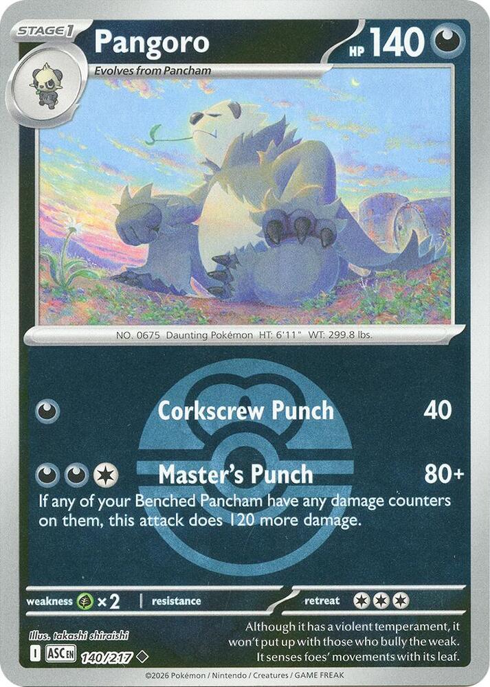 Pangoro (Love Ball) - 140/217 Uncommon ME: Ascended Heroes
