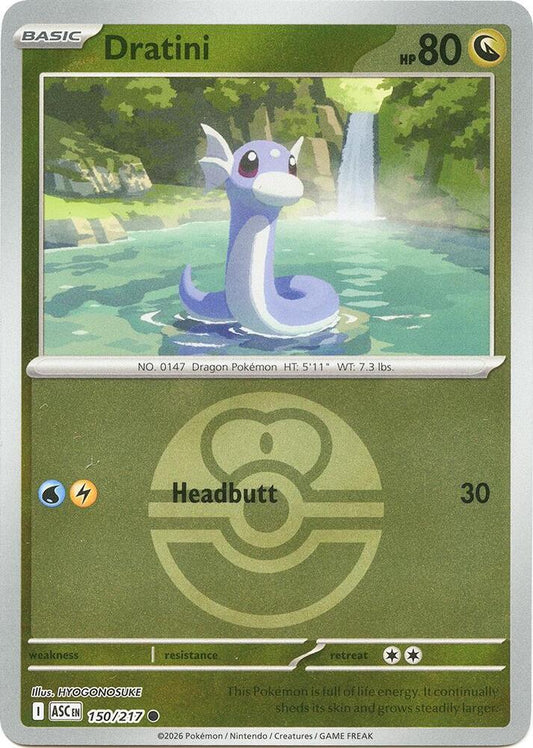 Dratini (Love Ball) 150/217 Common Ascended Heroes Pokémon card