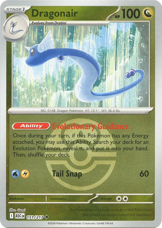 Dragonair (Love Ball) 151/217 Uncommon Ascended Heroes Pokémon card