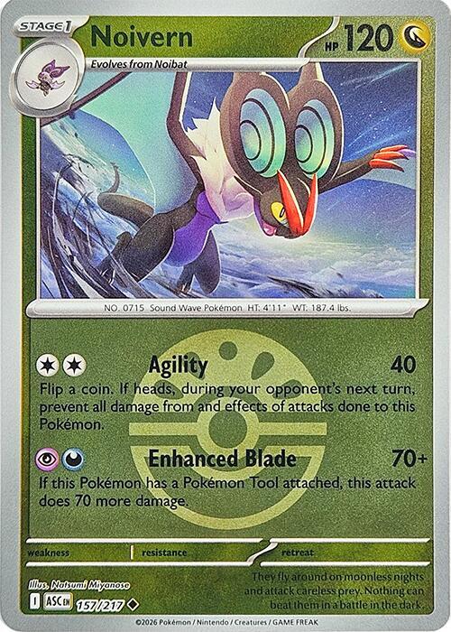 Noivern (Friend Ball) 157/217 Uncommon Ascended Heroes Pokémon card