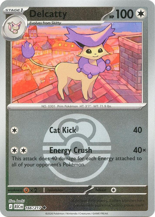 Delcatty (Love Ball) 166/217 Uncommon Ascended Heroes Pokémon card