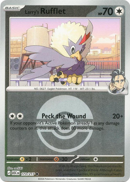 Larry's Rufflet (Poke Ball) 173/217 Common Ascended Heroes Pokémon card