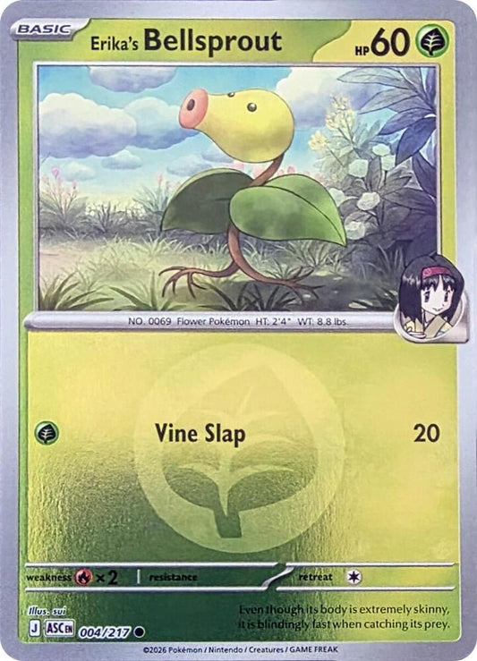 Erika's Bellsprout (Energy Symbol Pattern) 004/217 Common Ascended Heroes Pokémon card