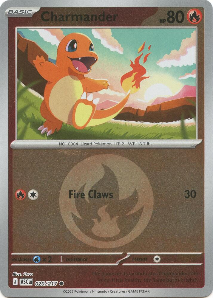 Charmander (Energy Symbol Pattern) - 020/217 Common ME: Ascended Heroes