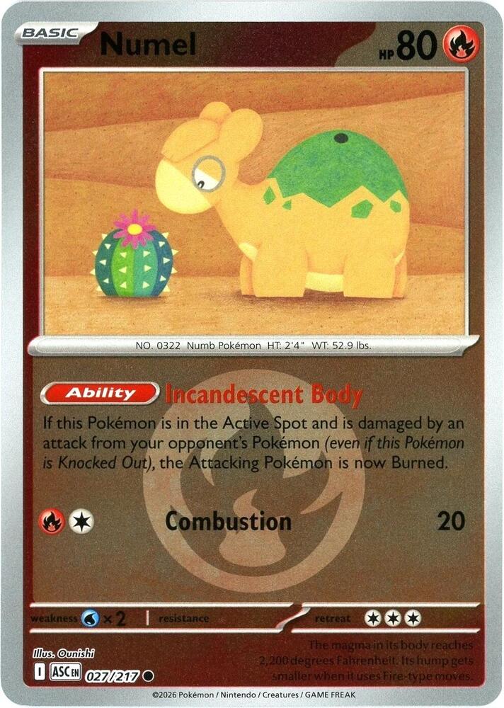 Numel - 027/217 (Energy Symbol Pattern) Common ME: Ascended Heroes
