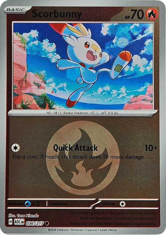 Scorbunny - 036/217 (Energy Symbol Pattern) Common ME: Ascended Heroes