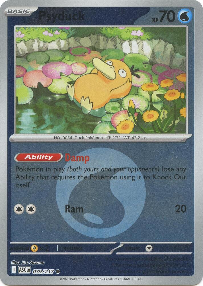 Psyduck - 039/217 (Energy Symbol Pattern) Common ME: Ascended Heroes
