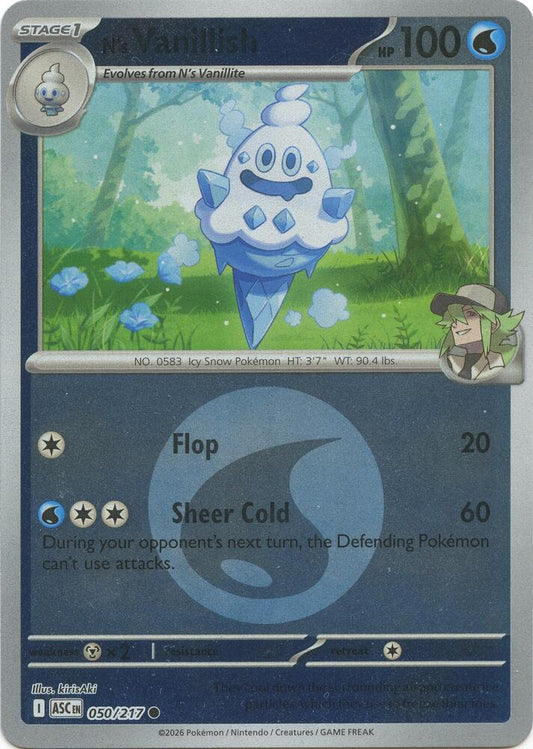 N's Vanillish (Energy Symbol Pattern) 050/217 Common Ascended Heroes Pokémon card