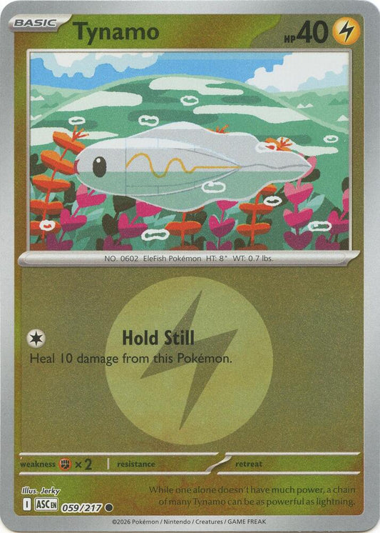 Tynamo (Energy Symbol Pattern) 059/217 Common Ascended Heroes Pokémon card